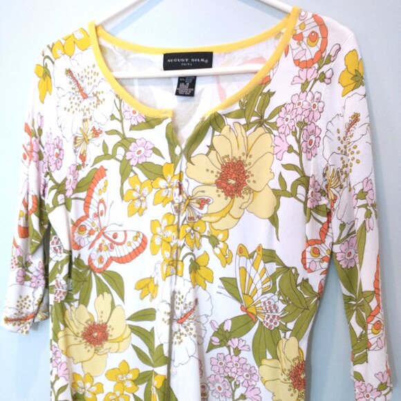 August Silk Floral Cardigan - Picture 1 of 3